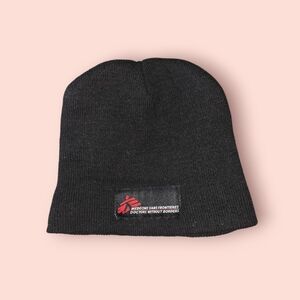 Black Beanie with Doctors Without Borders Logo